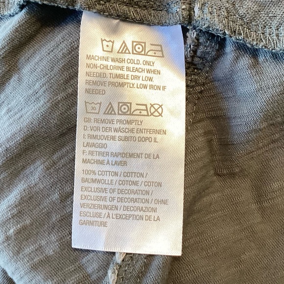 LOGO by Lori Goldstein QVC 3/4 Sleeve Cotton Slub Dress with Asymmetrical Hem L - Picture 9 of 10